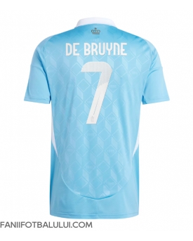 Belgia Kevin De Bruyne #7 Tricou Fotbal Replică European 2024 Barbati Deplasare